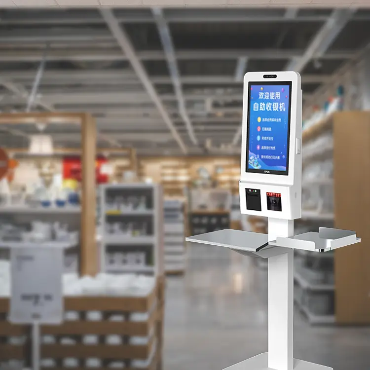 21.5 Inch Android/Windows OS Self-Service Payment Kiosk Machine Hotel Supermarket POS Vending Kiosk — view 4