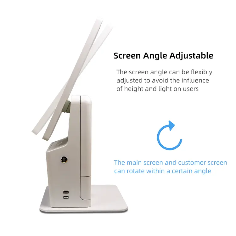 15.6 Inch Capacitive Touch Screen Monitor Pos Android Pos Terminal With Printer Food Menu Self Ordering Kiosk in Restaurant — image 5