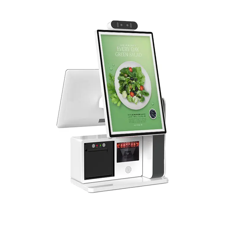 Self Service Cash Register Machine Pos Systems With Thermal Printer and Scanner 1D 2D Payment Self Checkout Kiosk Machine — image 5