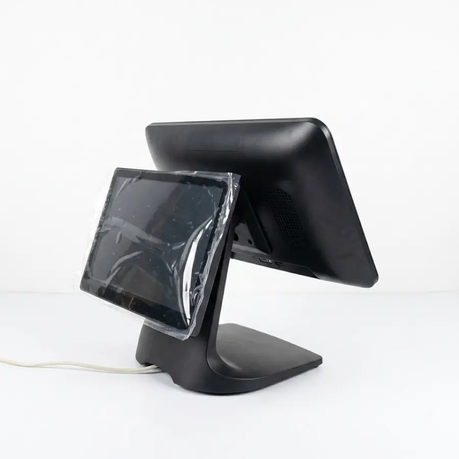 True Flat 15.6 Inch Main Screen and 11.6 Inch Second Screen Point of Sales Capacitive Touch POS Terminal — image 3