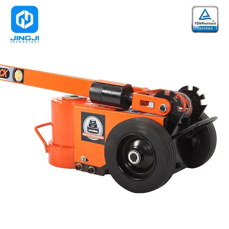 China Manufacturer 30-120 Ton Pneumatic Air Floor Jacks for Truck — view 4