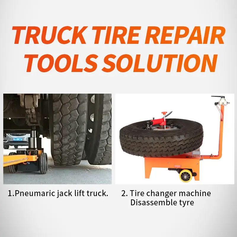 Truck Repair Air Pneumatic Hydraulic Floor Jack 60 Ton — view 5