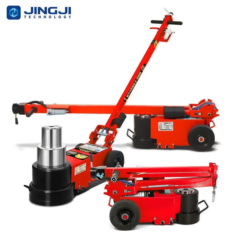Jingji New 40 80 Ton Pneumatic Hydraulic Jack for Truck Trolley Floor Jacks for Lifting Heavy Auto Pneumatic Jack for Tr — view 3