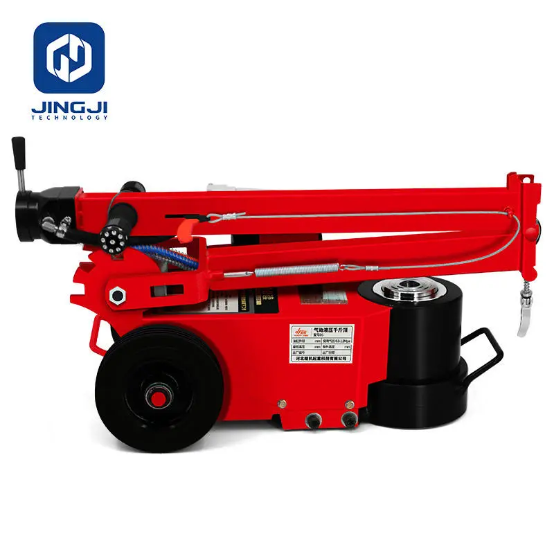 Jingji New 40 80 Ton Pneumatic Hydraulic Jack for Truck Trolley Floor Jacks for Lifting Heavy Auto Pneumatic Jack for Tr — view 5