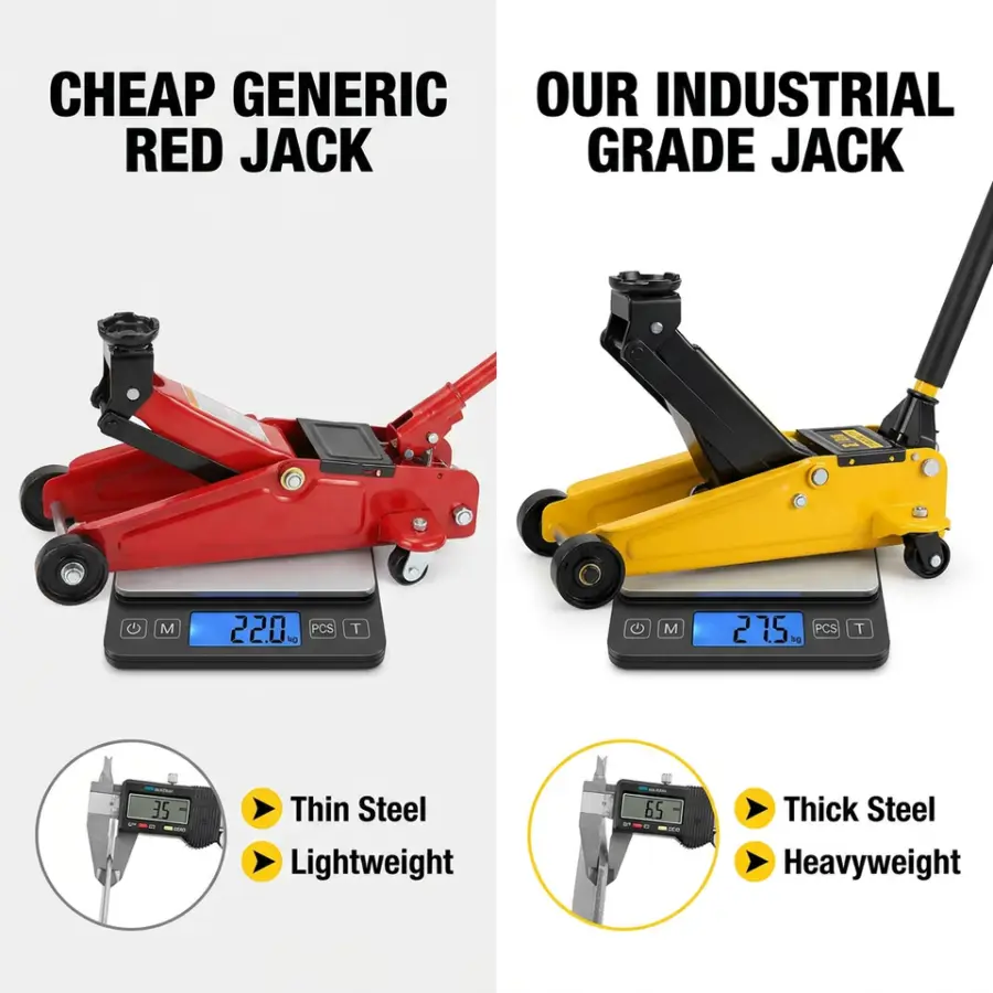 Factory Car Jack 6600 Lbs Heavy Duty Floor Jack Hydraulic Jack 3ton With Single Piston Pump — view 2