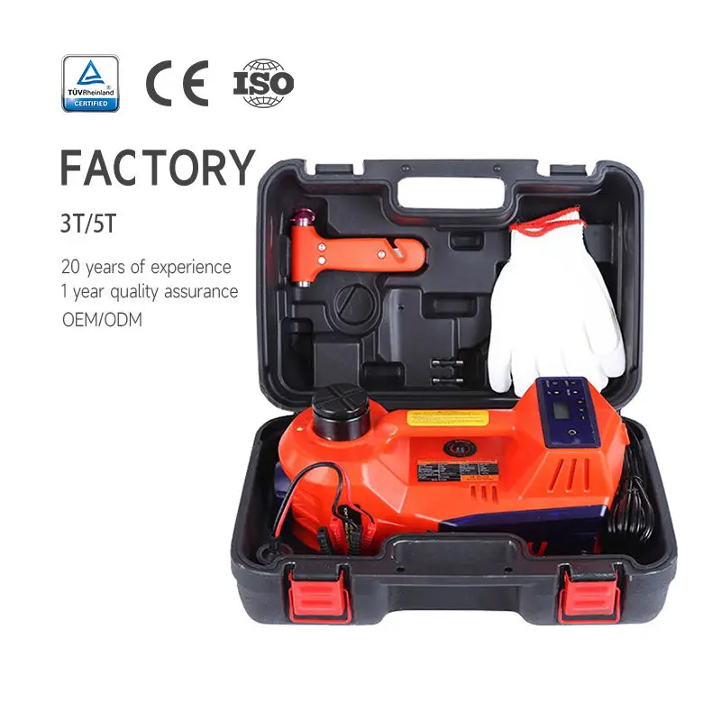 Emergency Tire Change Repair Tool Portable 2T DC 12V Electric Jack Kit for Car — view 2