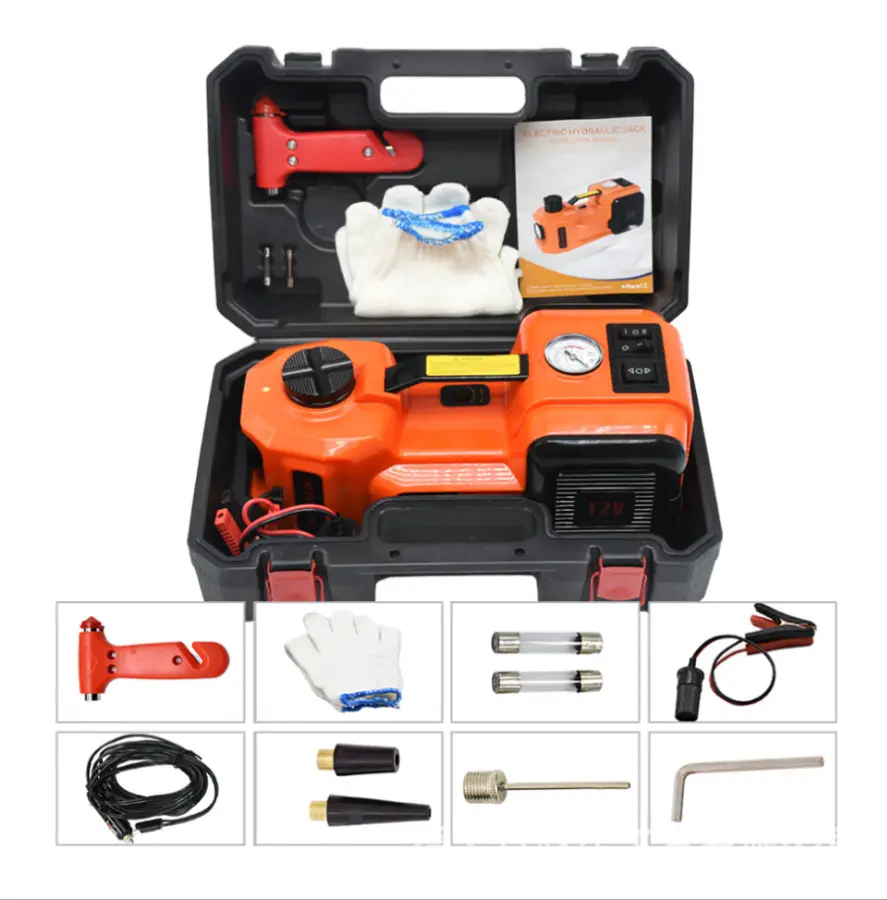 Emergency Tire Change Repair Tool Portable 2T DC 12V Electric Jack Kit for Car — view 3