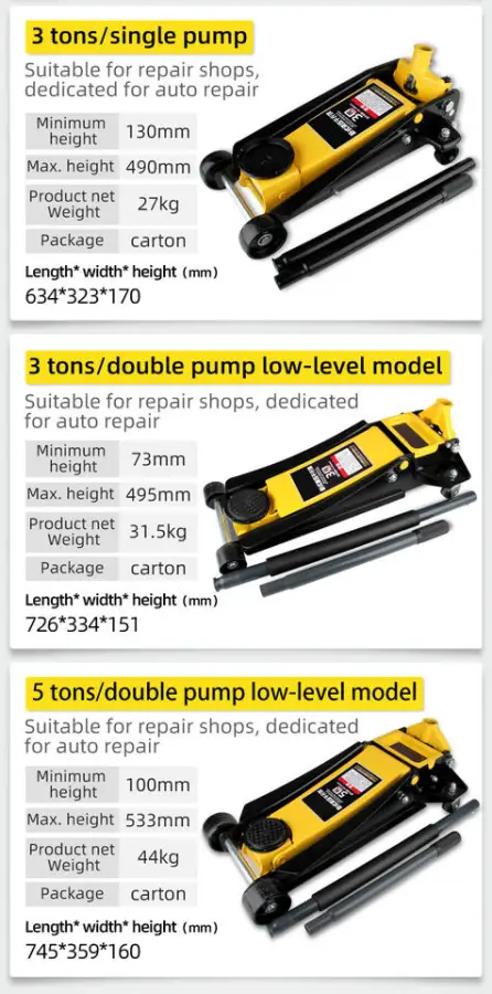 5 Ton Low Profile Trolley Jack Hydraulic Floor Jack for Sale — view 2