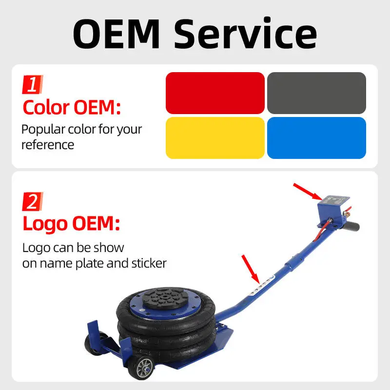 Bumper Jack and Approved Portable Air Compressor Lift Rolling Hydraulic Transmission Jack Used air Jack Low Profile — view 6