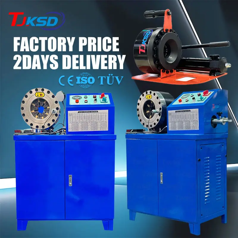 2inch Hose Crimper Price China Factory Multi-functional Hydraulic Hose Hvac Duct Crimping Skiving Machine With Competiti — view 2