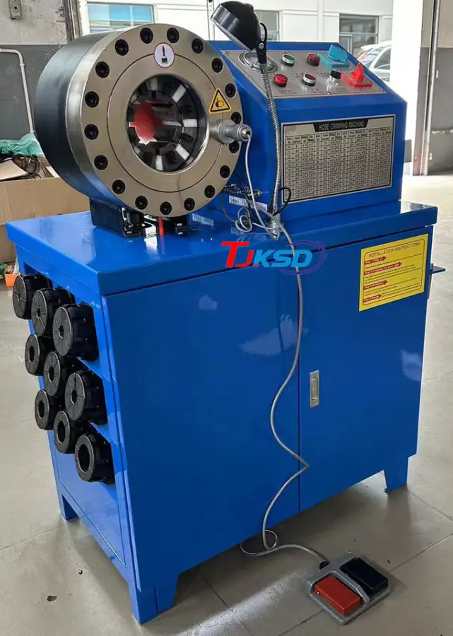 2inch Hose Crimper Price China Factory Multi-functional Hydraulic Hose Hvac Duct Crimping Skiving Machine With Competiti — view 3