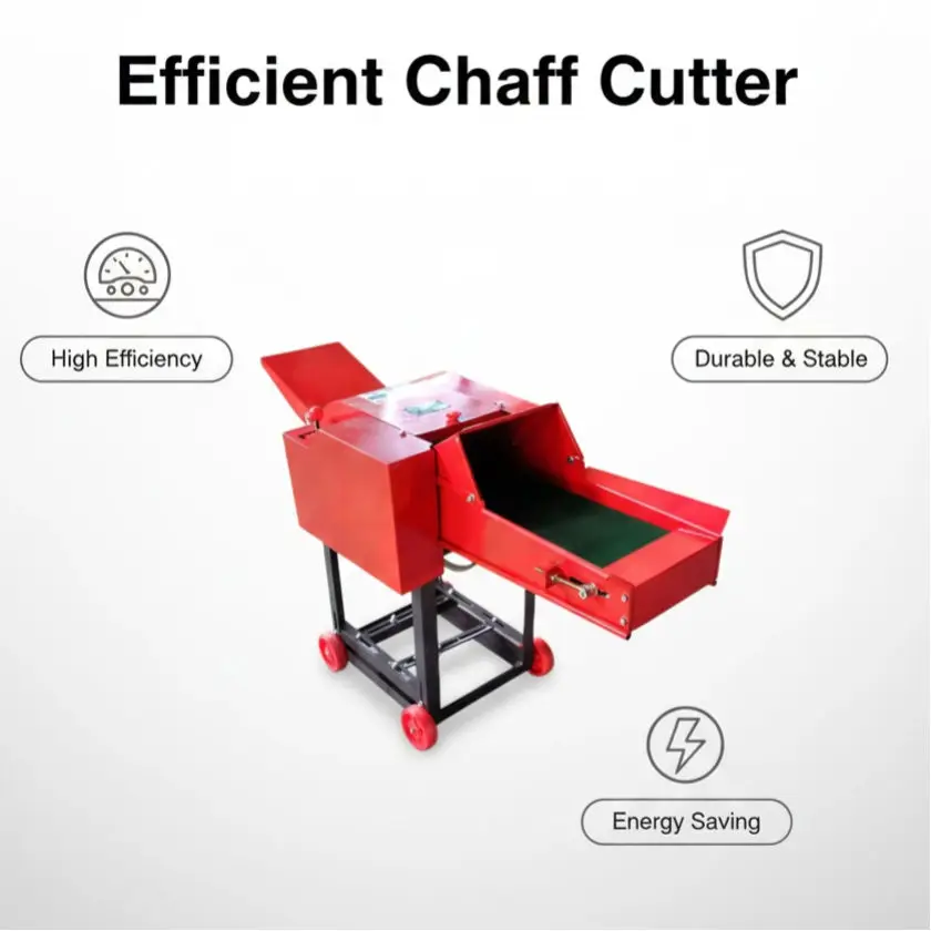 High-Efficiency Silage Forage Chopper Poultry Feed Processing Corn Stalk Chaff Cutter Farm-Use — view 5