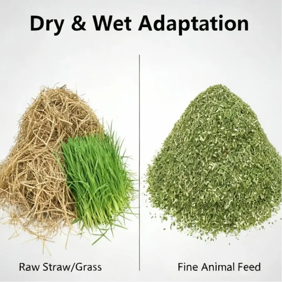 Hot Sell Chaff Cutter Machine Animal Feed Small Household Grass Cutting Machine Farm Equipment for Cow Sheep Feed Proces — view 6
