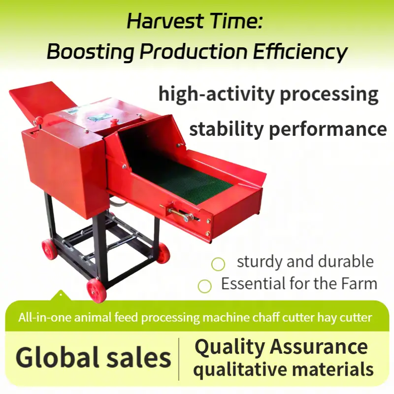Portable Lightweight Chaff Cutter Lawn Mower Forage Chopper Small Farm Household Straw Cutting Machine — view 3