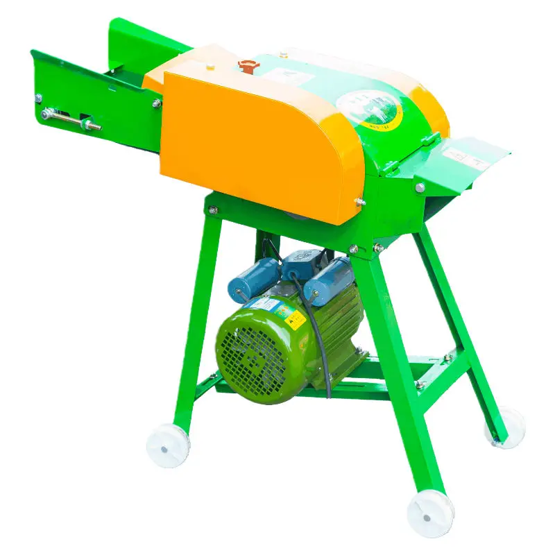 New Small Chaff Cutter Machine Feed Crusher Grass Cutting Machine for Cattle Farm Silage Animals Feed Grinder — view 4