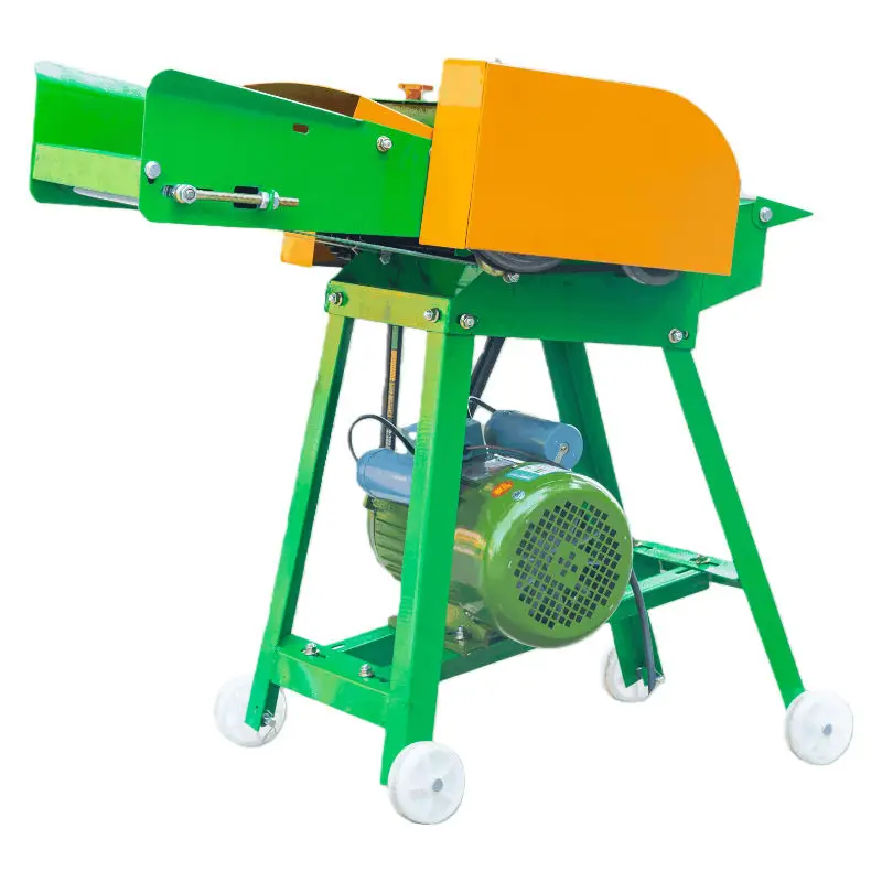 New Small Chaff Cutter Machine Feed Crusher Grass Cutting Machine for Cattle Farm Silage Animals Feed Grinder — view 5