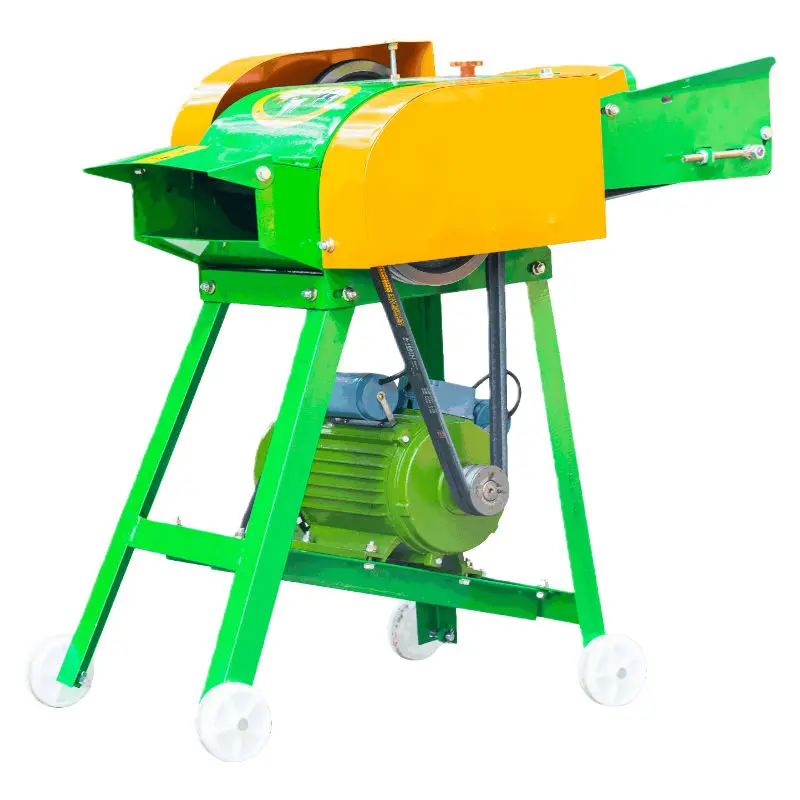 New Small Chaff Cutter Machine Feed Crusher Grass Cutting Machine for Cattle Farm Silage Animals Feed Grinder — view 6