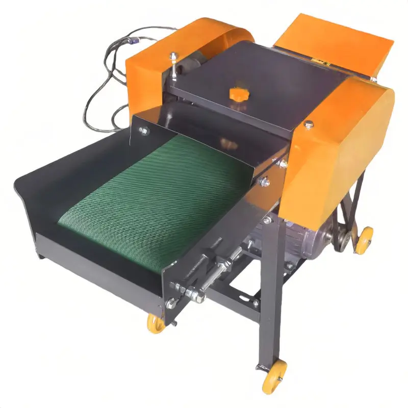 Electric High-Speed Silage Forage Chopper & Chaff Cutter for Animal Feed Processing 800kg/h Capacity Iron Construction — view 1