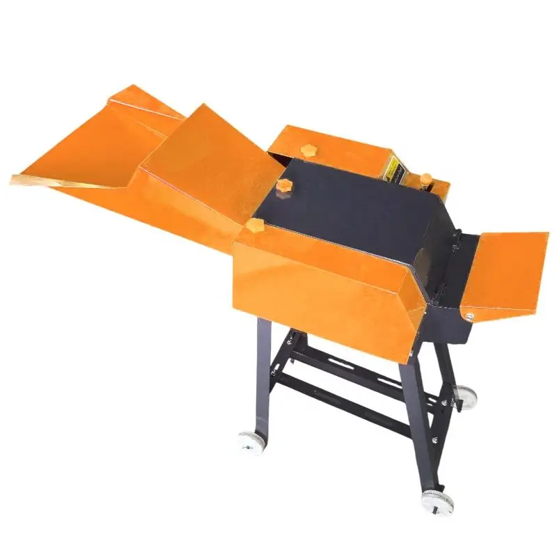 High-Efficiency Small Electric Engine Chaff Cutter Cutting Machine Livestock Feed Silage Machine with Wheels High Safety — view 2