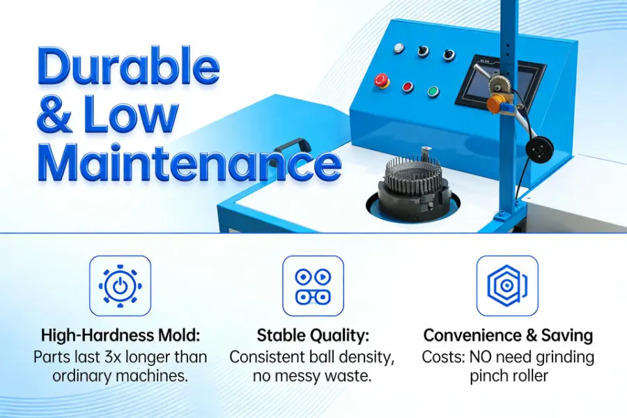 AV-B3 From Yincheng Machinery Mesh Scrubber Scourer Sponge Ball Making Machine with High Tech System — view 5
