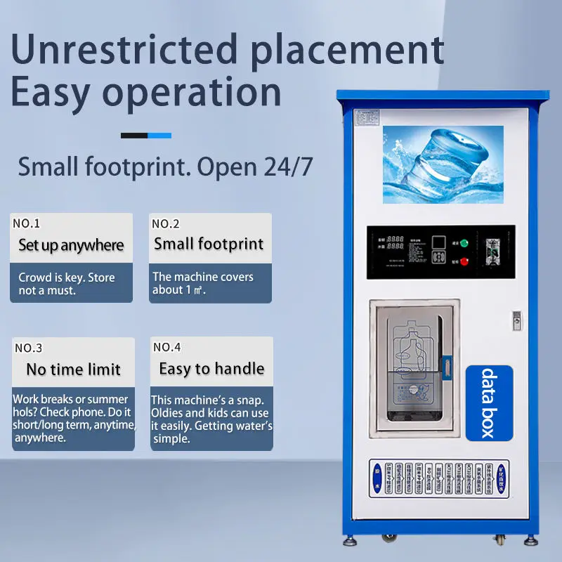 Commercial Purified Water Vending Machine (220V) with Coin and Card Payment Support Water Ice Vending Machine — view 4