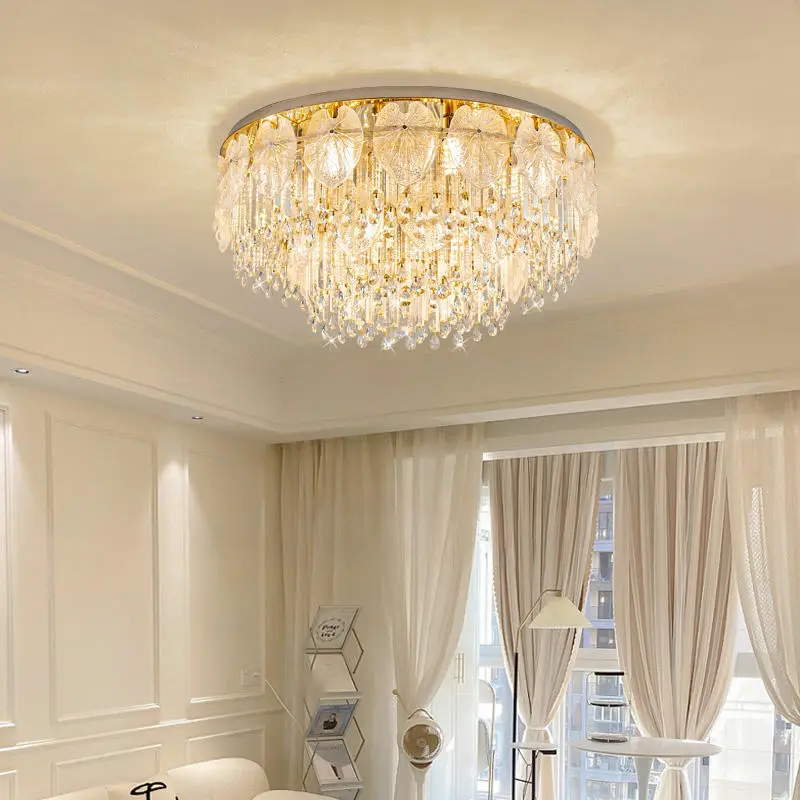 Luxury Modern Livingroom Bedroom Ceiling Lamp Crystal Villa Banquet Hall Style for Hotel Lobby Whole House Decor Ceiling — view 3