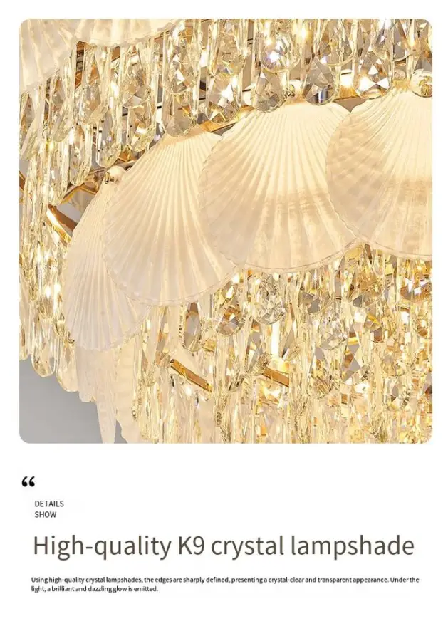 French Luxury Crystal Home LivingRoom Large Ceiling Lamp Iron Glass Villa Hotel Bedroom Banquet Lobby Hall Decor Ceiling — view 6