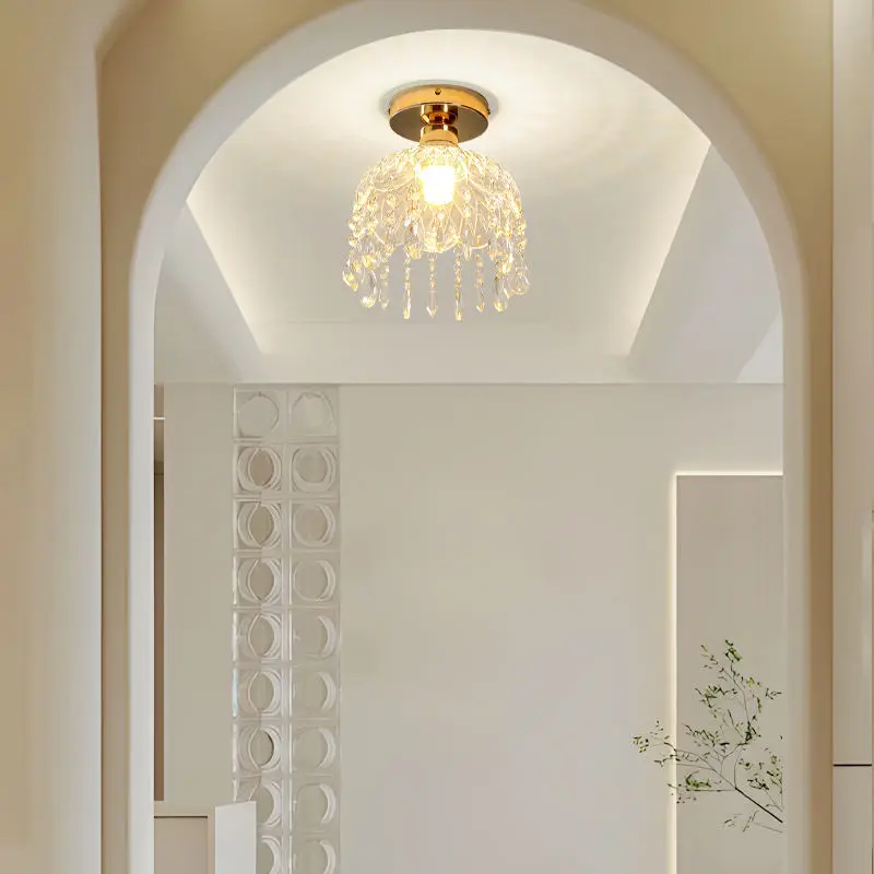 Luxury Hotel Home Doorway Wall Lamp Hallway Bar Crystal Light Villa Elegant Modern Wedding Banquet Hall Decor Ceiling La — view 2