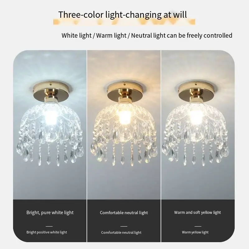 Luxury Hotel Home Doorway Wall Lamp Hallway Bar Crystal Light Villa Elegant Modern Wedding Banquet Hall Decor Ceiling La — view 5