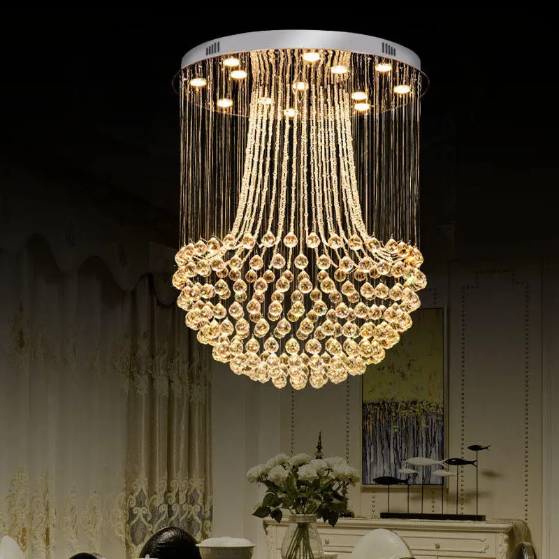 Decorative Crystal Led Villa Ceiling Banquet Hall Island Modern Lamp Home Decor Luxury for Lamp Home Livingroom Decor — view 6