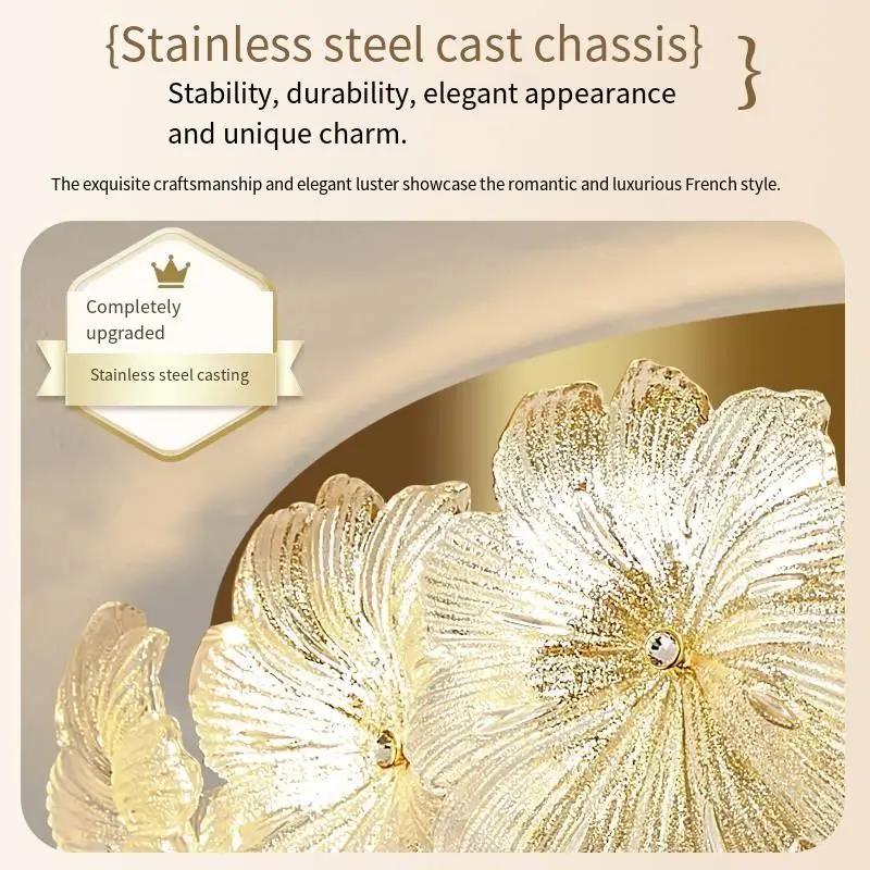 Luxury Gold Crystal LED Middle Size Eye-Caring Dimmable Pendant Light for Wedding Banquet Hall Home Decor Villa Stair Ho — view 5