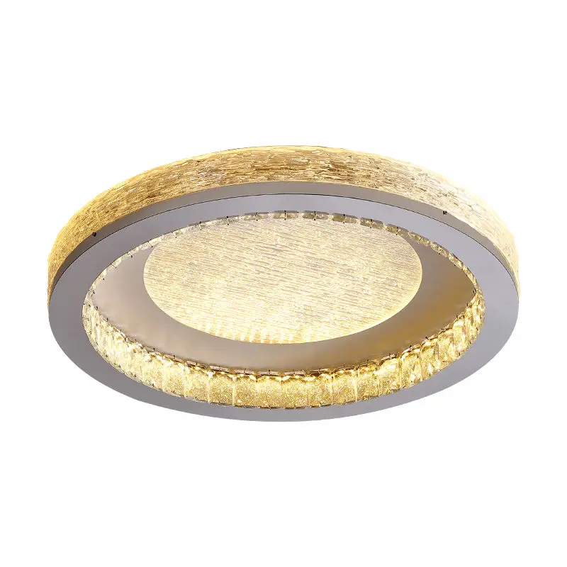 Home Decor Crystal Round LED Modern Ceiling Lamp for Hotel Lobby Banquet Hall 220V Middle Aisle Luxury Ceiling Light — view 2