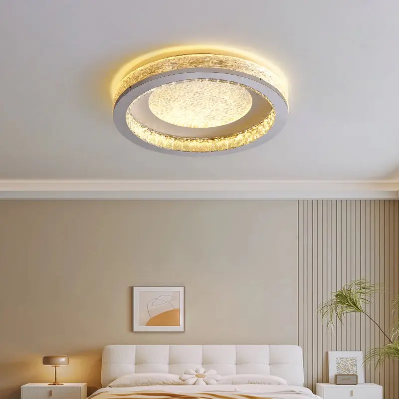 Home Decor Crystal Round LED Modern Ceiling Lamp for Hotel Lobby Banquet Hall 220V Middle Aisle Luxury Ceiling Light — view 5