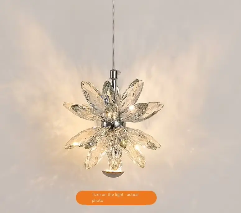Villa Corridor Bedroom Night Bedside LED Entrance Hall Wall Light Iron Led Crystal LivingRoom Hotel Fixture Restaurant W — view 5