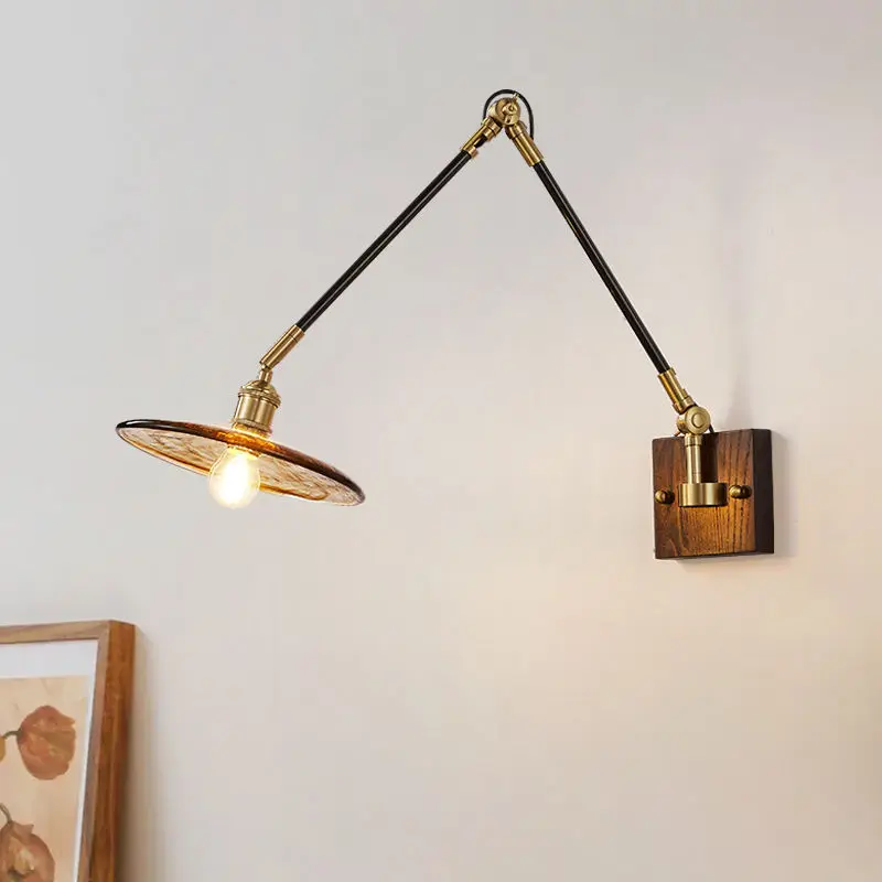 Ceiling Lamp Hanging Modern House Luxury Small Study Night Light Long Wall Light White Wax Wood Iron LED Dimmable Eye-Ca — view 4