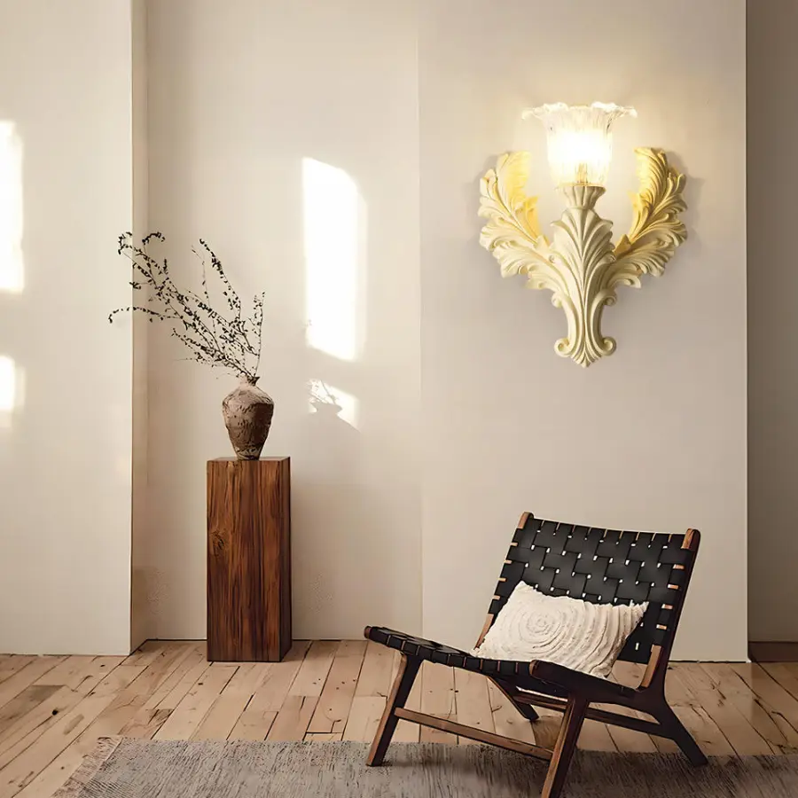 Modern Bedroom Headboard Wall Light Resin Glass Hardware Corridor Passage Staircase Entrance Hall Foyer Living Room Wall — view 2