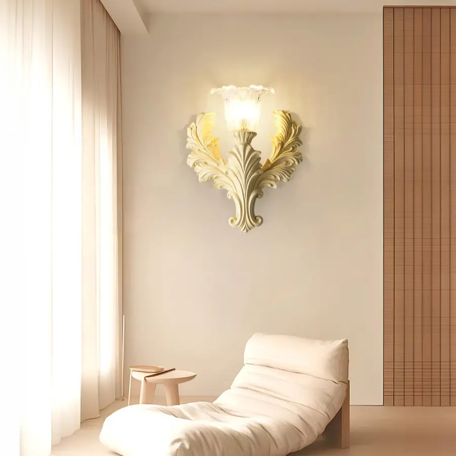Modern Bedroom Headboard Wall Light Resin Glass Hardware Corridor Passage Staircase Entrance Hall Foyer Living Room Wall — view 5