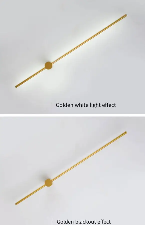 Modern Aluminum LED Wall Lamp Adjustable Dimmable Light for Living Room Bedroom Home Office Stairs Decor Wall Mounted La — view 5