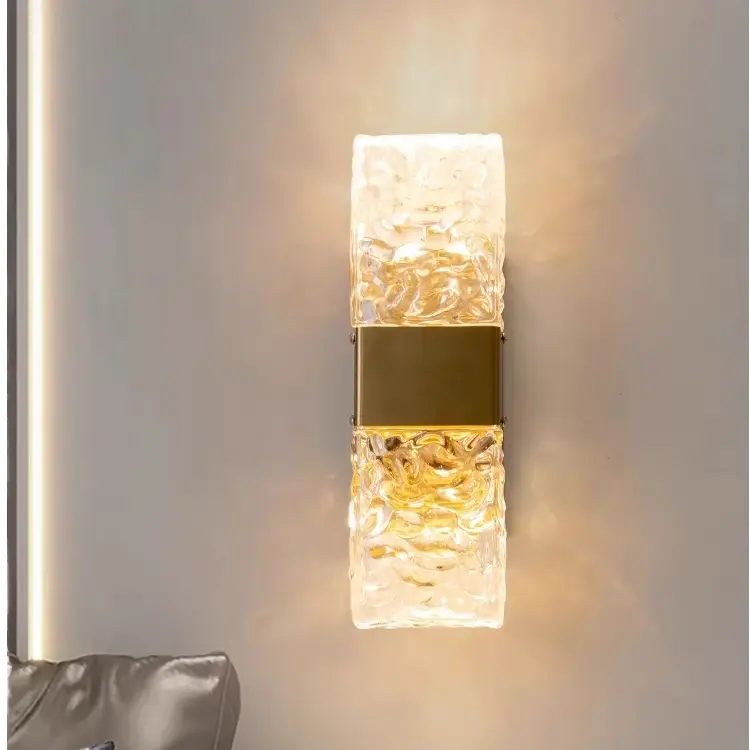 Luxury Crystal Sconce Light Modern Bedroom Hallway Stairs Entrance Porch Bedside Stainless Steel Wall Lamp Wall Light — view 3