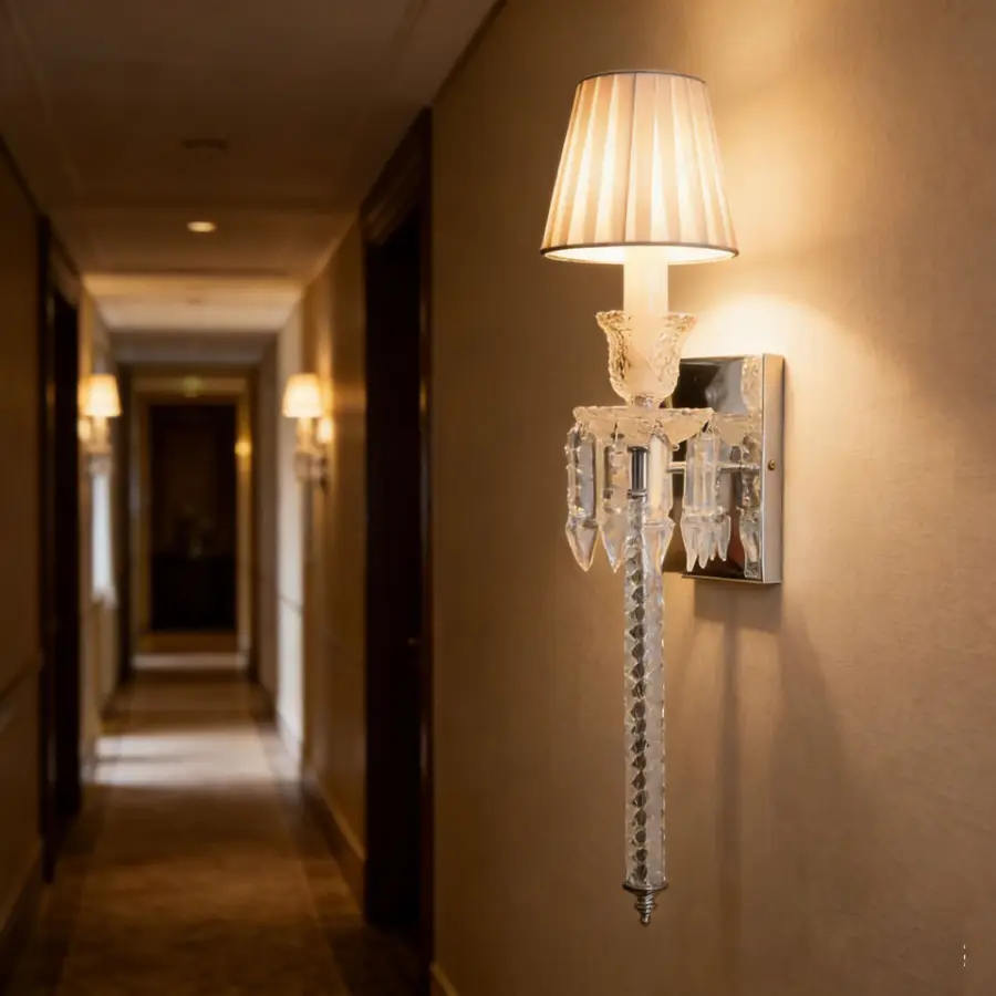 Modern Hallway Bedroom Bedside Wall Lamp LED Iron Glass Light for LivingRoom Corridor Home bar Counter Entrance Hall Wal — view 2