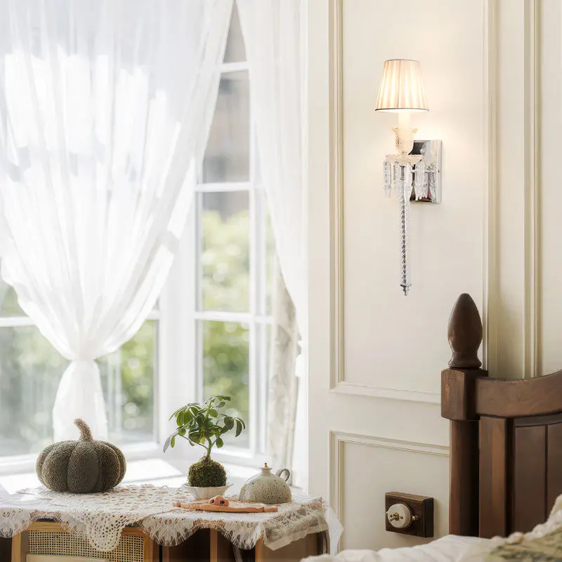 Modern Hallway Bedroom Bedside Wall Lamp LED Iron Glass Light for LivingRoom Corridor Home bar Counter Entrance Hall Wal — view 3