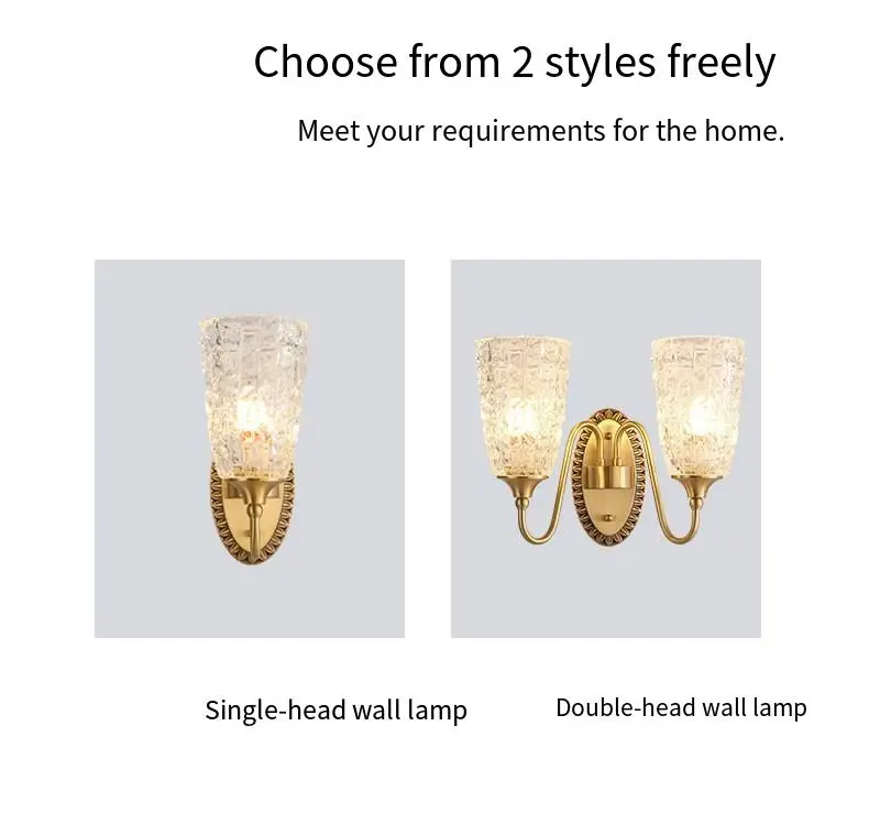 Home Decor Banquet Hall Led Wall Light Modern Luxury LED Crystal Glass Sconce Hotel Entrance Porch Bedroom Living Room W — view 3