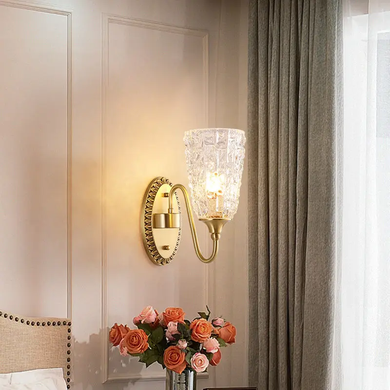 Home Decor Banquet Hall Led Wall Light Modern Luxury LED Crystal Glass Sconce Hotel Entrance Porch Bedroom Living Room W — view 5