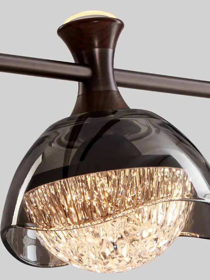Modern Italian Long Bar Island Counter Restaurant Chandelier Villa Dining Aluminum Acrylic Glass LED Home Decor Pendant — view 3