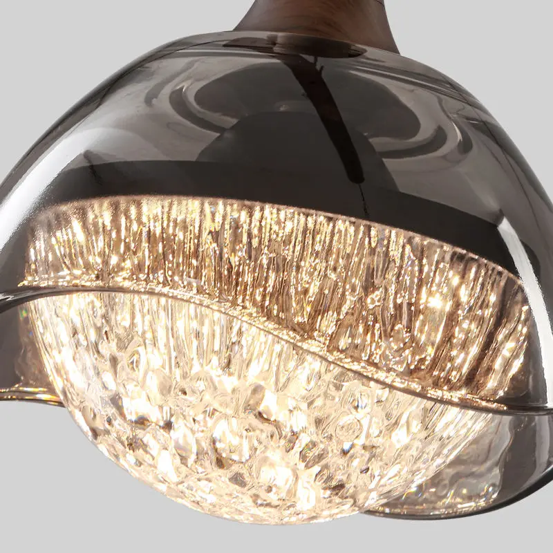 Modern Luxury bar Island Counter Desk Ceiling Pendant Lamp Villa Dining Restaurant Decor Chandelier Light Aluminum Acryl — view 3