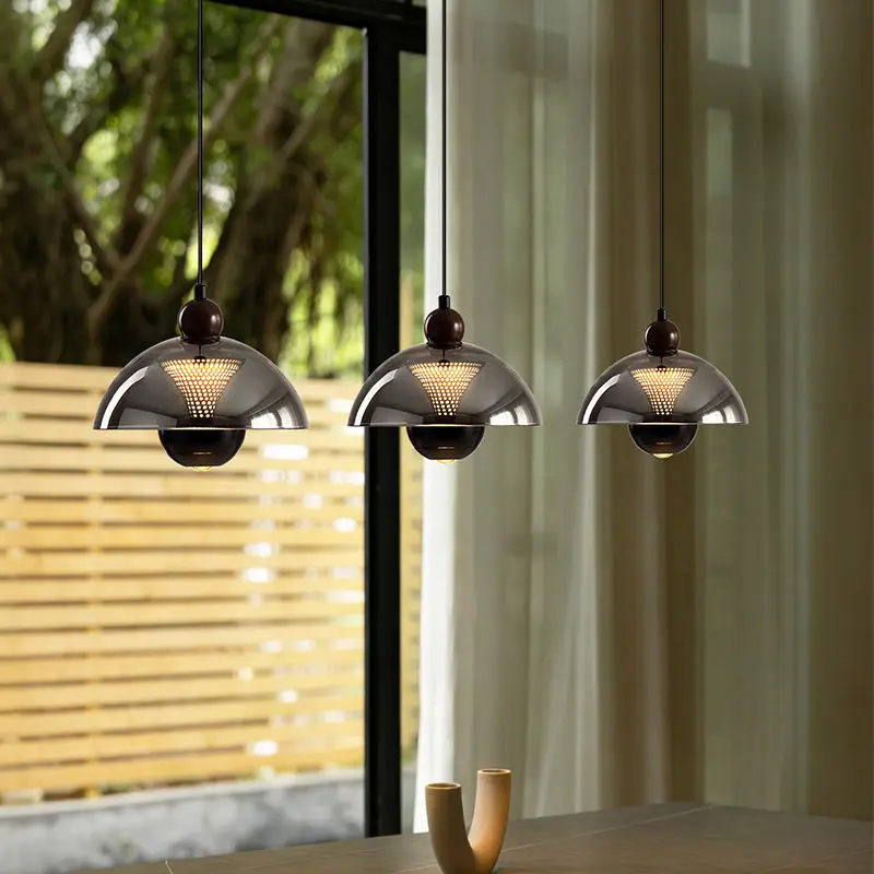 Modern bar Counter Long Pendant Hanging Light Modern Glass Aluminum Home Restaurant Hotel Led Decor Ceiling Chandelier L — view 2