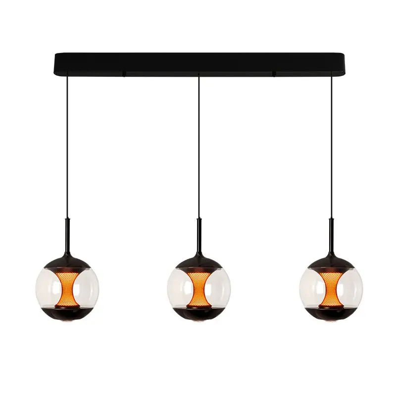 Italian Modern Glass Whole House Chandelier Light Minimalist Full Spectrum Eye Protection Hanging Dining Pendant Bedside — view 5