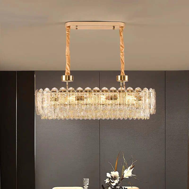 Banquet Hall Dining Hanging Chandelier Light With Crystal Accents Modern Pendant Light for Luxury Home Decor Use Lightin — view 3