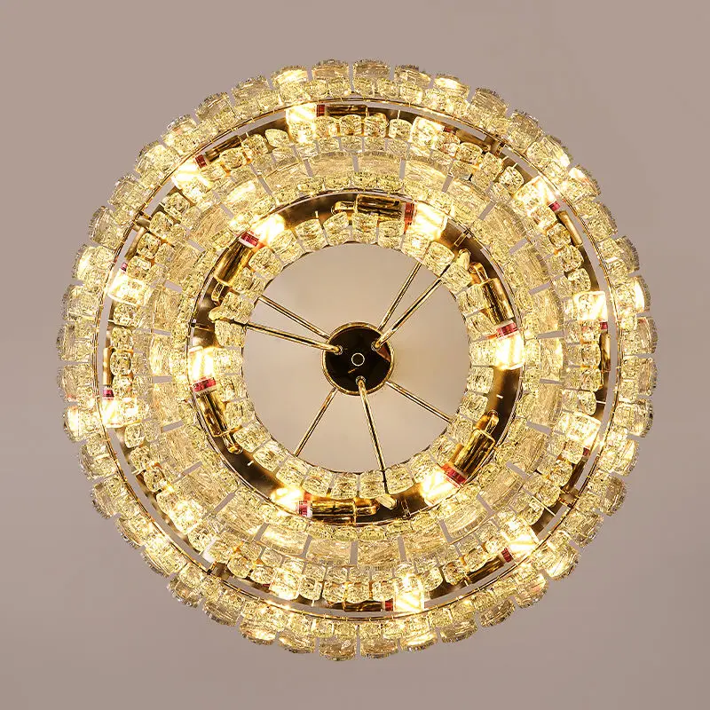 Banquet Hall Dining Hanging Chandelier Light With Crystal Accents Modern Pendant Light for Luxury Home Decor Use Lightin — view 4