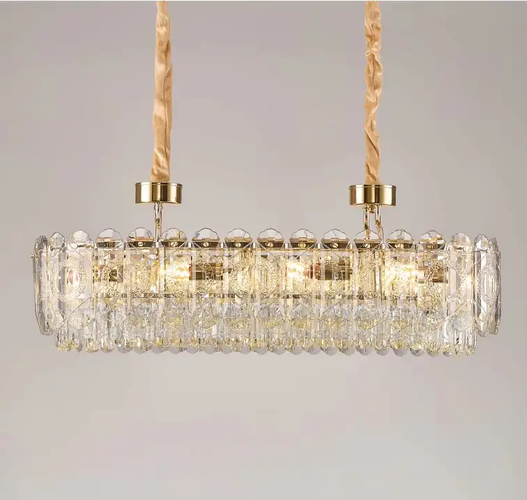 Banquet Hall Dining Hanging Chandelier Light With Crystal Accents Modern Pendant Light for Luxury Home Decor Use Lightin — view 6